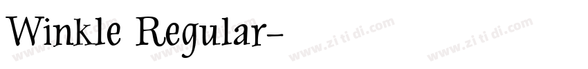 Winkle Regular字体转换